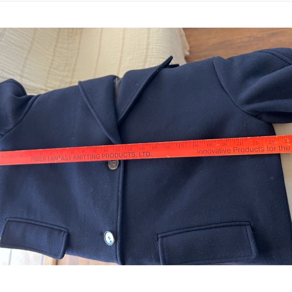 ZARA Oversized Wool Blend Single Breasted Coat in Navy Blue- NWT! - XS/S - Picture 2 of 10